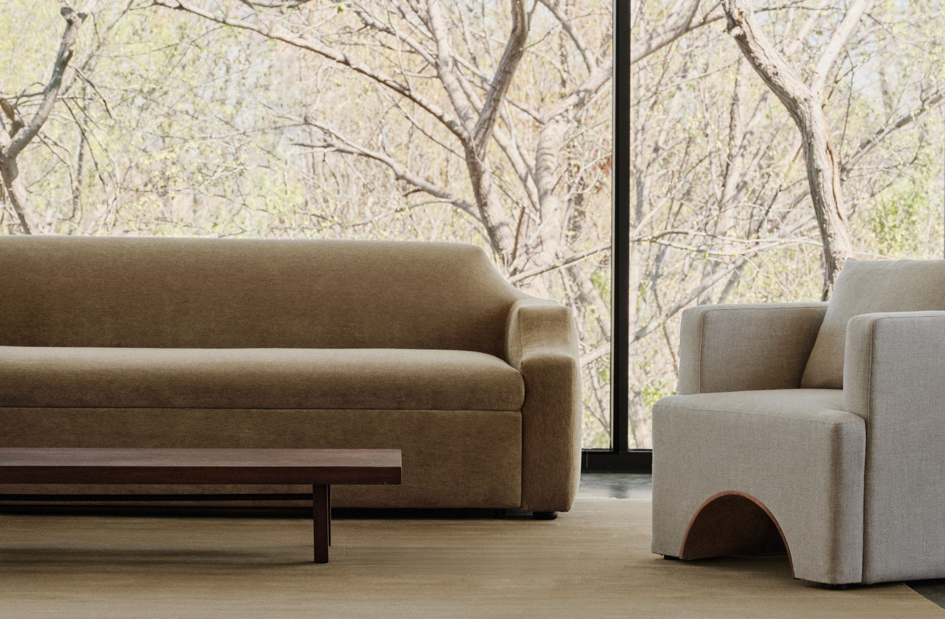 A.L. Studio chaise in a natural-light interior